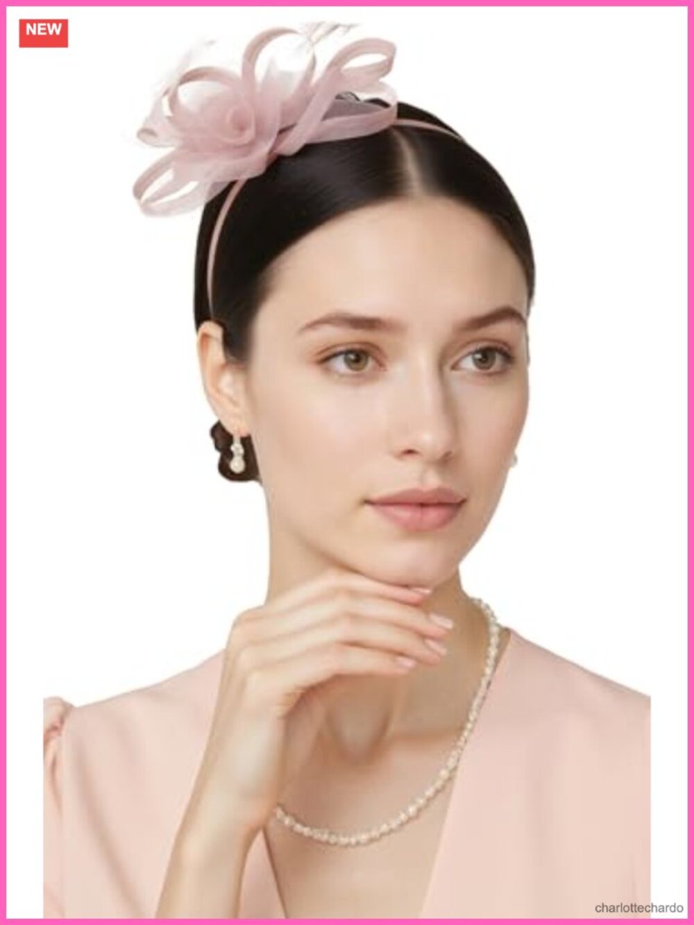 Tulle Feather Ribbon Fascinator Headband Formal Tea Party Hat